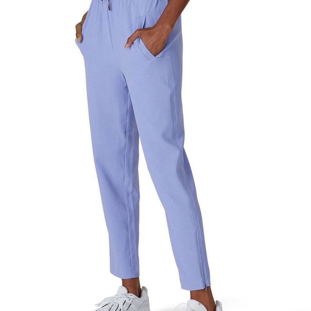 Ganni Light Blue crepe pants